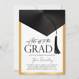Convites Parabéns ao Graduado Foto de Formatura Masculina P