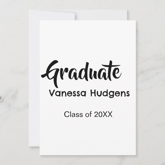 Convites Parabéns ao graduado nome data ano turma universid (Frente)