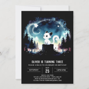 Convites Parabéns de Gato Feliz