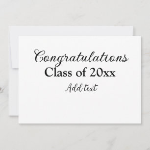 Convites Parabéns de graduação simples, adicionar classes m