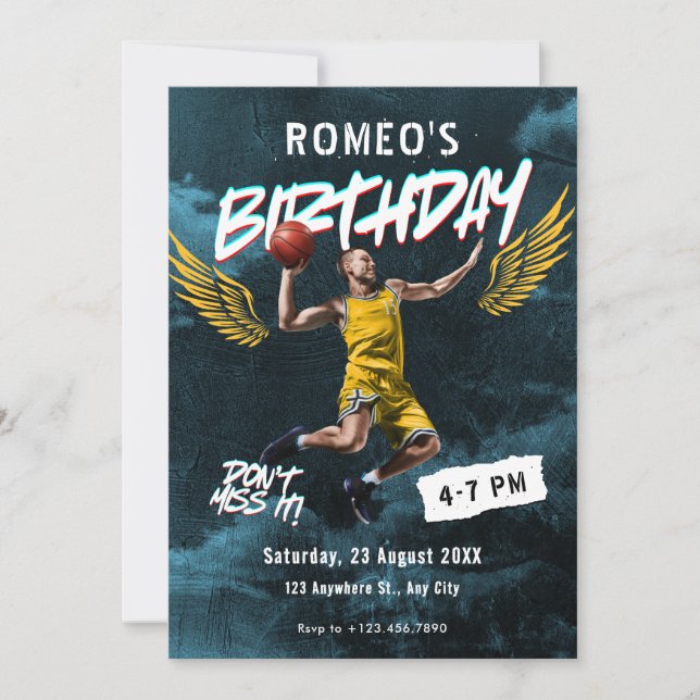 Convites Parabéns de grafite Grunge (Frente)