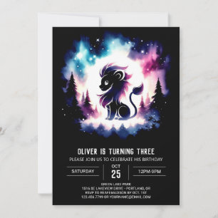 Convites Parabéns de Leão Feliz