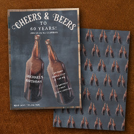 Convites Parabéns e Cervejas 60º Aniversário de Cerveja