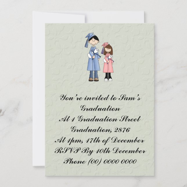 Convites Parabéns em sua graduação (Frente)