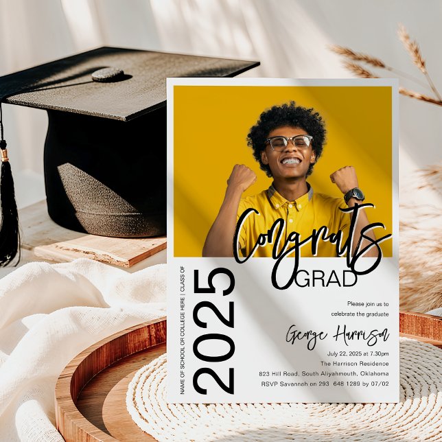 Convites Parabéns Formando | Graduação de Fotos (Criador carregado)