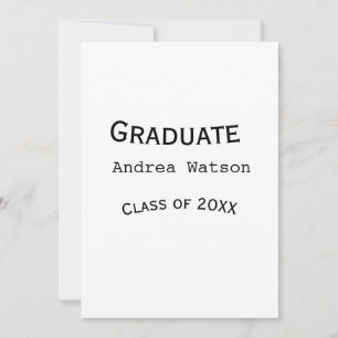 Convites Parabéns graduado nome turma de 20XX tipo w