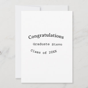 Convites Parabéns graduado nome turma de 20XX tipo w
