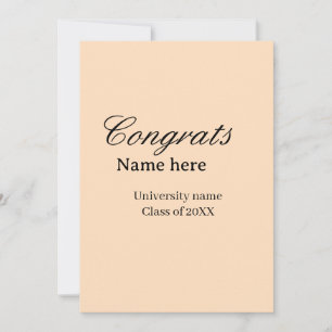 Convites Parabéns graduado nome universidade turma de 20XX 