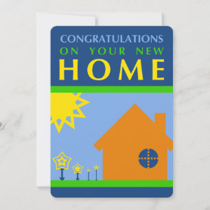 Convites parabéns na sua nova casa (formas mod)