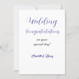 Convites Parabéns no seu casamento