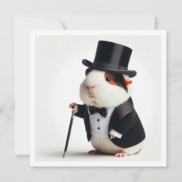 Convites Parabéns para porcos guineenses, graduação em porc