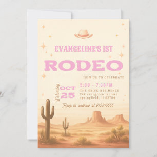 Convites Parabéns para Rodeo 1rua Wild West