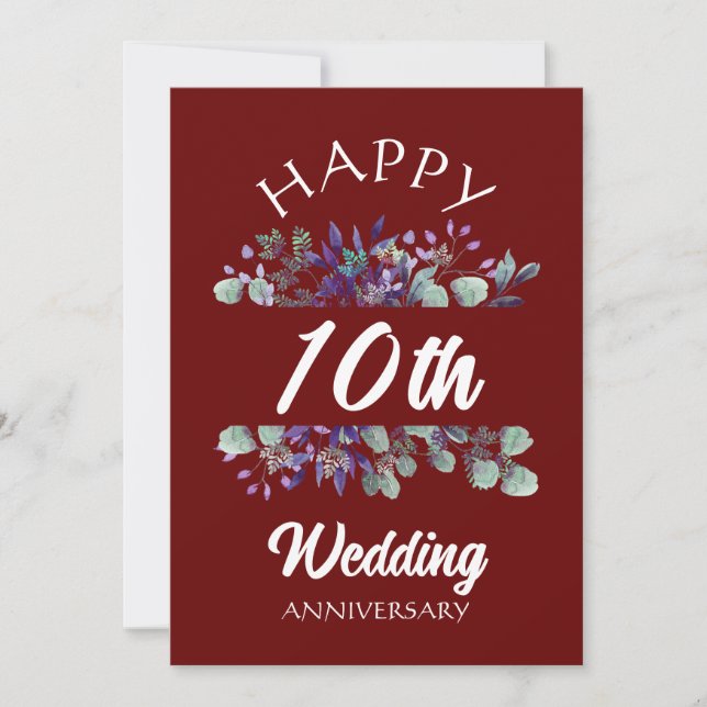 CONVITES PARABÉNS PELO ANIVERSÁRIO DE CASAMENTO PRESENTE PA (Frente)