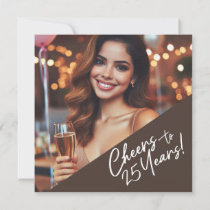Convites Parabéns pelos 25 Anos de Celebração de Aniversári