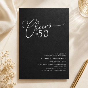 Convites Parabéns pelos 50 Modernos Aniversário de 50 anos