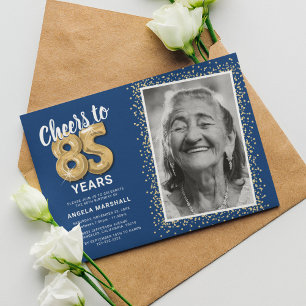 Convites Parabéns pelos 85 anos de idade Foto