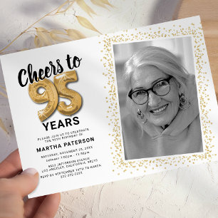 Convites Parabéns pelos 95 anos de Cheers Foto
