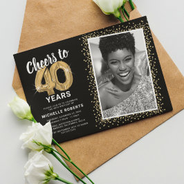 Convites Parabéns por Quarenta Anos Aniversário de 40 anos 