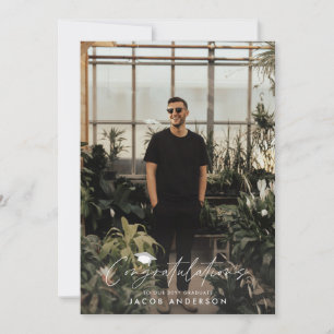 Convites Parabéns simples de fotografia moderna