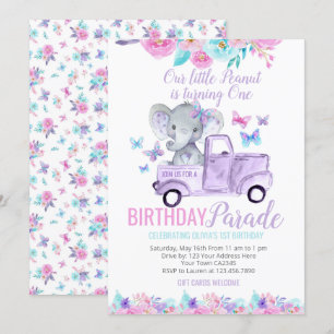 Convites Parada de Aniversário de Pequeno Amendoim