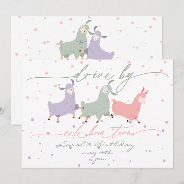 Convites Parada de Celebração de Aniversário da Playful Sur (Frente/Verso)