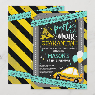 Convites Parada de Festa de aniversário por Unidade de Quar