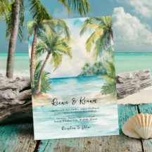 Paradise Palms Tropical Beach Weding