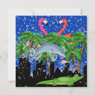 Convites Paraíso em luzes brilhantes de estilo - SRF