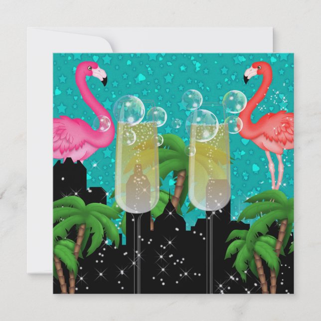 Convites Paraíso em luzes brilhantes de estilo - SRF (Frente)