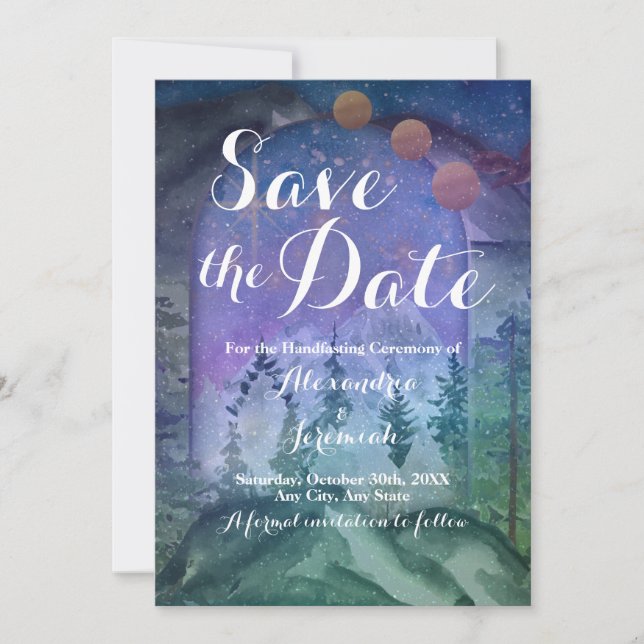 Convites Paraíso nas Florestas Montanhosas (Frente)