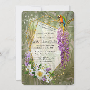 Convites Paraíso Tropical de Wisteria no Palácio do Ouro