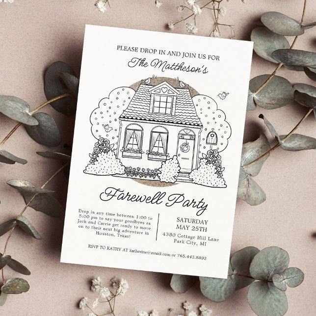 Convites Parar Por Farewell Party (Criador carregado)