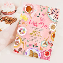 Parceiro de Vamos de chá Menina rosa Dourada Anive