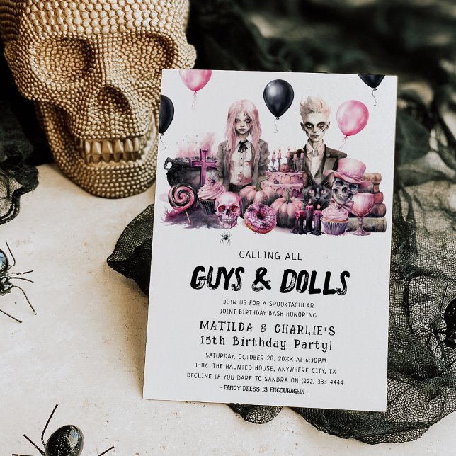 Convites Parceiro Halloween Spooktacular Bash (Criador carregado)