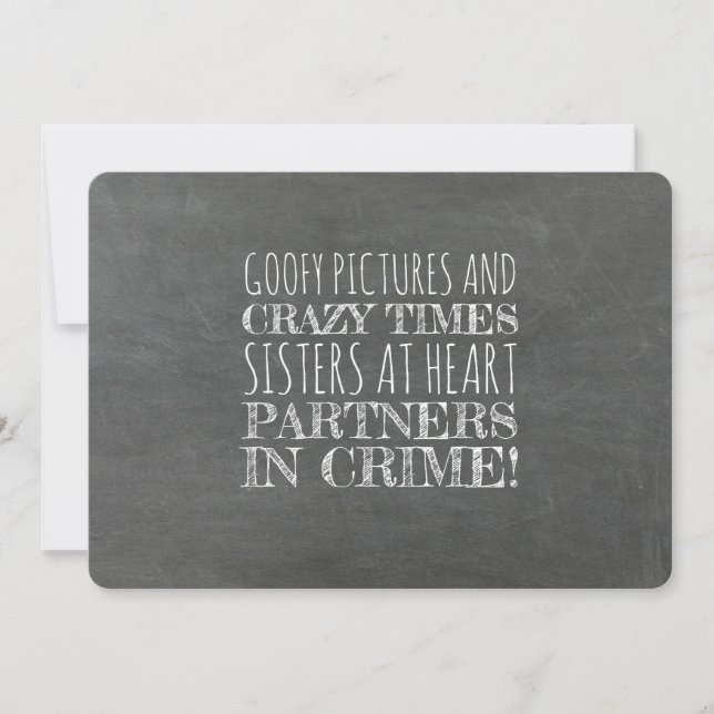 Convites Parceiros da Criminalidade Engraçada Proposta de B (Frente)