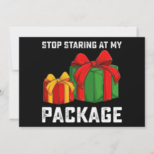Convites Pare De Olhar No Meu Pacote Feriado De Natal