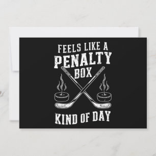 Convites Parece Um Dia De Caixa De Penalidade De Hóquei
