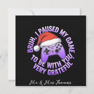 Convites Parei meu jogo para estar com você