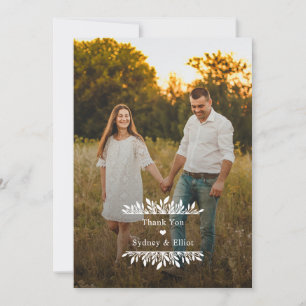 Convites Parênteses Flóridos Obrigado Nota