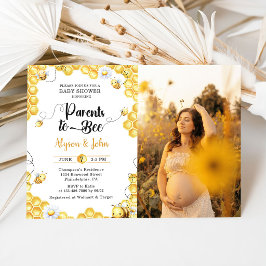Convites Parents To Bee Baby Shower Photo Invitation