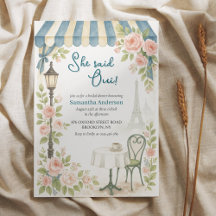 Paris Café Ela Disse Oui Chá de panela