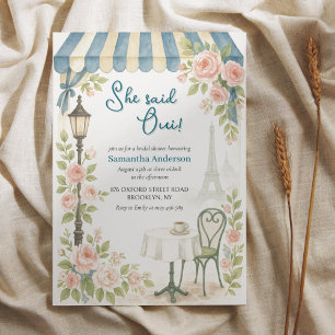 Convites Paris Café Ela Disse Oui Chá de panela