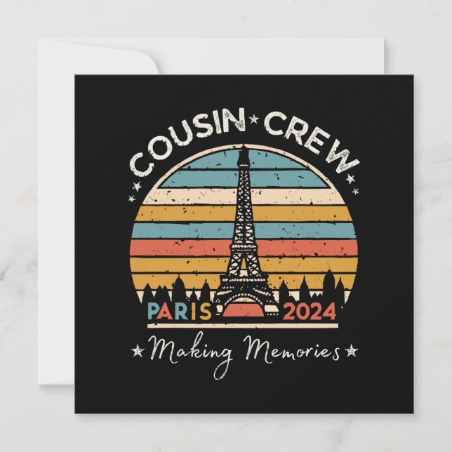 Convites Paris França Criando Memórias 2024 (Frente)