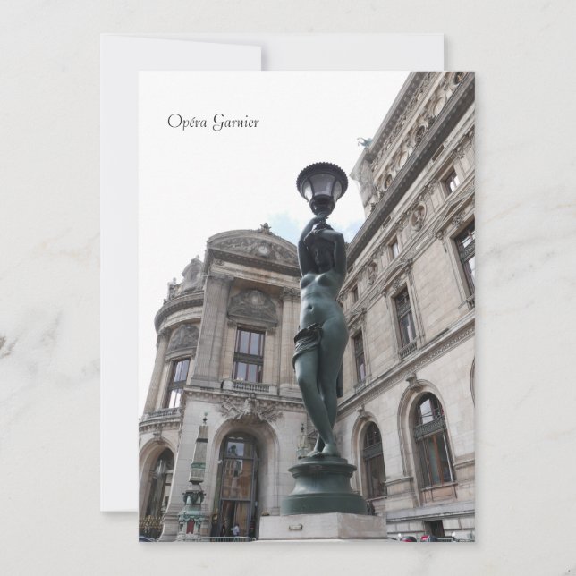 Convites Paris. França. Palais Garnier (Frente)