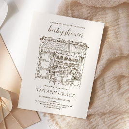 Convites Paris Theme French Patisserie Baby Shower