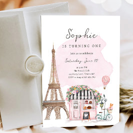 Convites Parisiense Café Parisiense Tea Party Birthday