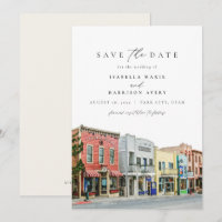 PARK CITY Utah Watercolor Mountain Salvar a Data