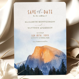 Convites Parque Nacional de Yosemite, Aquarela Metade Dome