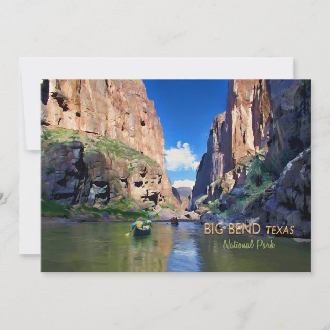 Convites Parque Nacional do Mariscal Canyon (Frente)