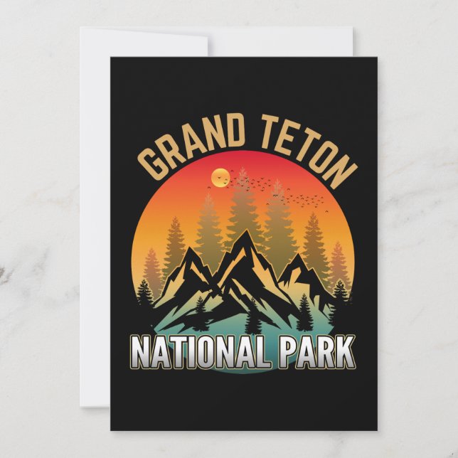 Convites Parque Nacional Grand Teton (Frente)